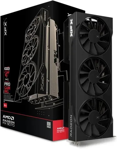 XFX Swift Radeon RX 9070 OC 16GB / 2210 MHz / 16GB GDDR6 / 256-bit / 1x HDMI + 3x DP / 550W (8+8+8)