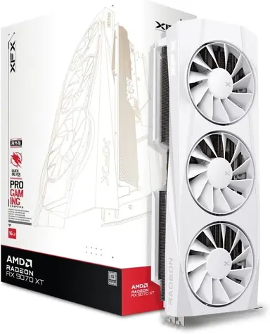 XFX Quicksilver Radeon RX 9070XT 16GB / 2970 MHz / 16GB GDDR6 / 256-bit / 1x HDMI + 3x DP / 700W (8+8)
