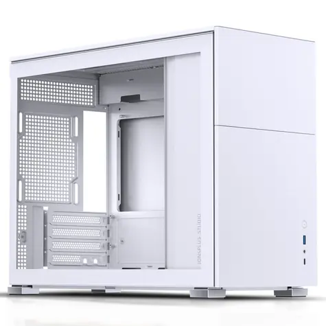 Jonsbo D31 TG bílá / mATX / 1x USB-A 3.2 / 1x USB-C 3.2 / bez zdroje / průhledná bočnice