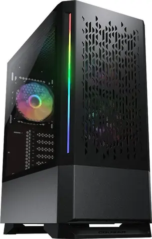 COUGAR MX430 Air RGB černá / PC skříň / ATX / micro-ATX / mini-ITX / RGB / průhledná bočnice / bez zdroje 