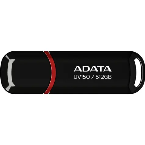 ADATA AUV 150  512GB černá / USB 3.2 / USB-A / čtení až 100 MB/s