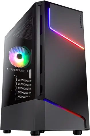 COUGAR MX360 černá / ATX / micro-ATX / mini-ITX / RGB / průhledná bočnice / bez zdroje