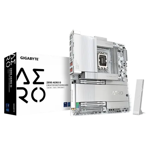GIGABYTE Z890 AERO D / Z890 / LGA 1851 / 4x DDR5 / PCIex16 / 2x10GLAN / ATX
