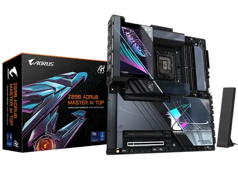 GIGABYTE Z890 Aorus Master AI Top / Z890 / LGA 1851 / 4x DDR5 / PCIex16 / 2x10GLAN / eATX