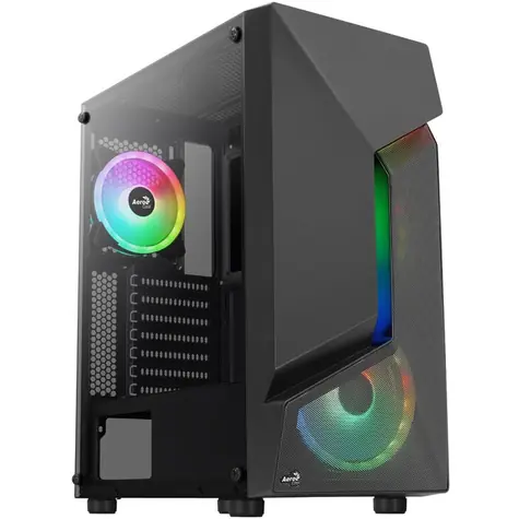 Aerocool Scape-G-BK-v3 ARGB  černá / ATX / 2x USB-A 3.0 / 1x USB-A 2.0 / 2x 140mm / 1x 120mm / bez zdroje 