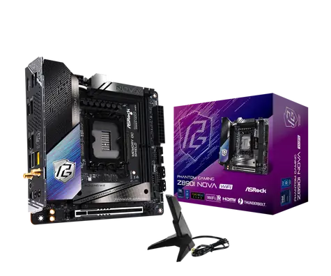 ASRock Z890I NOVA WIFI / Z890 / LGA 1851 / 2x DDR5 / PCIex16 / 1x5GLAN / Mini-ITX