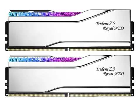 G.Skill Trident Z5 Royal Neo silver 32GB (2x 16GB) 6000MHz / CL28 / DIMM / 1.4V / Non-ECC / Unbuffered / EXPO  