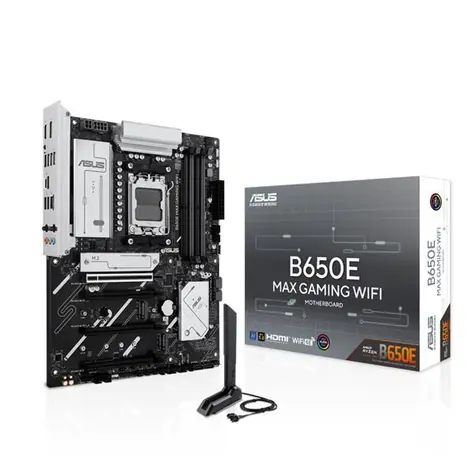 ASUS B650E MAX GAMING WIFI / AMD B650 / DDR5 / SATA III RAID / USB / 2.5GLAN / M.2 / sc.AM5 / ATX