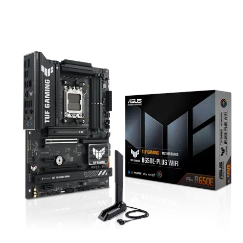 ASUS TUF GAMING B650E-PLUS WIFI / AMD B650 / DDR5 / SATA III RAID / USB / 2.5GLAN / M.2 / sc.AM5 / ATX