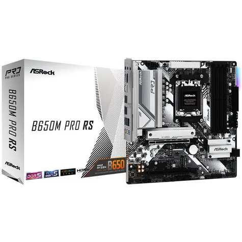 ASRock B650M Pro RS / AMD B650 / DDR5 / SATA III / USB 3.2 / 2.5GLAN / sc.AM5 / mATX