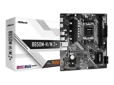 ASRock B650M-H/M.2+ / AMD B650 / DDR5 / SATA III / USB 3.2 / GLAN / sc.AM5 / mATX