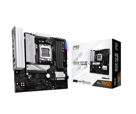 ASRock B850M Pro RS / AMD B850 / DDR5 / SATA III / USB 3.2 / 2.5GLAN / sc.AM5 / mATX