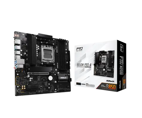 ASRock B850M Pro-A / AMD B850 / DDR5 / SATA III / USB 3.2 / 2.5GLAN / sc.AM5 / mATX