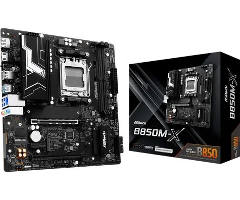 ASRock B850M-X / AMD B850 / DDR5 / SATA III / USB 3.2 / 2.5GLAN / sc.AM5 / mATX