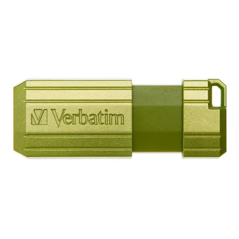 Verbatim Store 'n' Go PinStripe 32GB zelená / Flash Disk / USB-A 2.0 / čtení: 12MBs / zápis: 5MBs