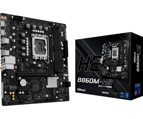 ASRock B860M-H2 / B860 / LGA 1851 / 2x DDR5 / PCIEx 16 / GLAN / mATX