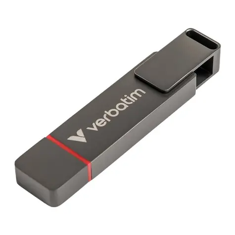 Verbatim Dual QuickStick 256GB šedá / Flash Disk / USB-A&USB-C 3.0 / čtení: až 530MBs / zápis: až 470MBs
