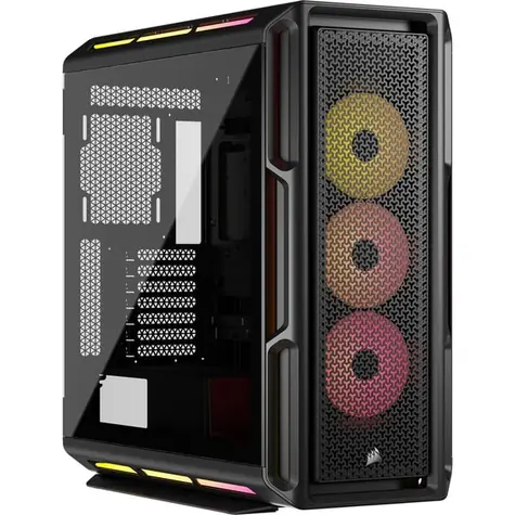 CORSAIR iCUE 5000T LX RGB černá / E-ATX / 1x USB-C 3.2 / 4x USB-A / bez zdroje / průhledná bočnice