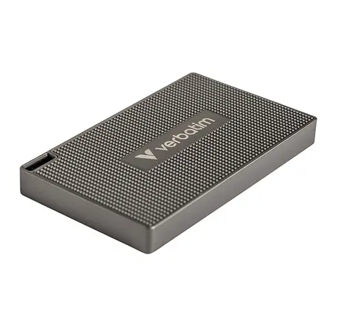 Verbatim Metal Mini Externí SSD disk 1TB černá / USB-C 3.2 Gen 2x2 / R: 2000MBs / W: 1750MBs   