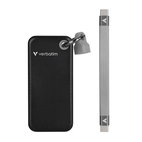 Verbatim Pocket SSD Externí disk 2TB černá / USB-C 3.2 Gen 2 / R: 1000MBs / W: 1000MBs 