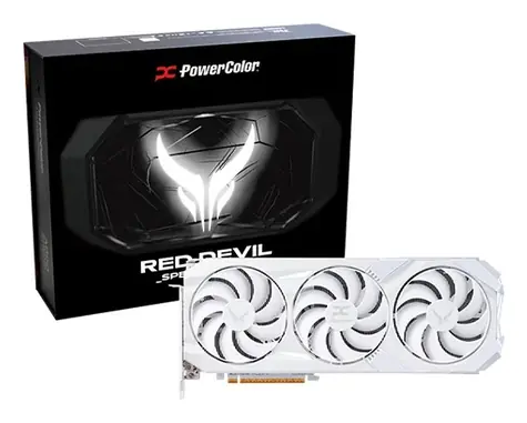 PowerColor Red Devil Radeon RX 9070 XT Spectral White 16GB / 3060 MHz / 16GB GDDR6 / 256-bit / 1x HDMI + 3x DP / 700W