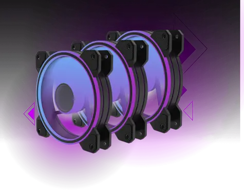 PREYON EAGLE EYE 120 PWM ARGB 3ks / 120mm / 1800 RPM / 49 CFM / 4-pin PWM 