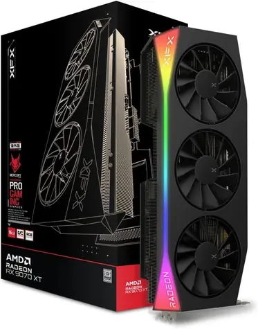 XFX Mercury Radeon RX 9070XT 16GB OC / 3100 MHz / 16GB GDDR6 / 256-bit / 1x HDMI + 3x DP / 700W (8+8+8)
