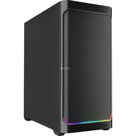 Sharkoon AK4W RGB Strip černá / ATX / 2x USB 3.2 / 1x USB-C / 4x 120mm / bez zdroje / průhledná bočnice