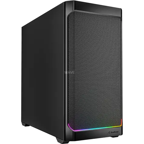 Sharkoon MK4 RGB Strip černá / Micro ATX / 2x USB 3.2 / 1x USB-C / 2x 120mm / bez zdroje 