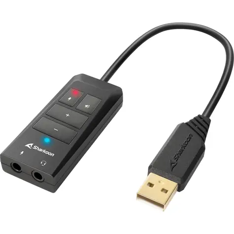Sharkoon SB2 černá / externí zvuková karta / USB / 70kHz / 7.1