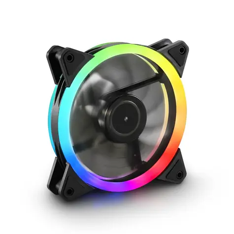 Sharkoon SHARK Blades RGB černá / větráček / 120mm / RGB / 18.2 dBA / 1200 RPM / 94,8 m3h