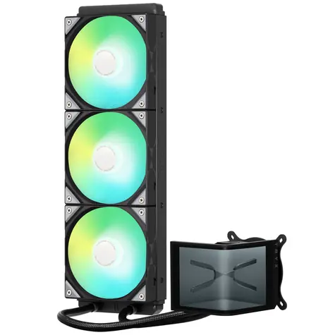 TRYX PANORAMA SE ARGB 360 černá / AIO vodní chladič CPU / 3x 120 mm / 27.86dB / AMD + Intel 