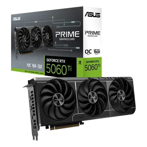 Asus PRIME GeForce RTX 5060 Ti OC 16GB / 2647MHz / 16GB GDDR7 / 128-bit / 1x HDMI + 3x DP / 550W (8)