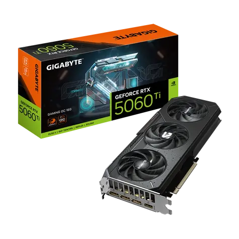 GIGABYTE GeForce RTX 5060 Ti GAMING OC 16GB / 2647MHz / 16GB GDDR7 / 128-bit / 1x HDMI + 3x DP / 650W (8)