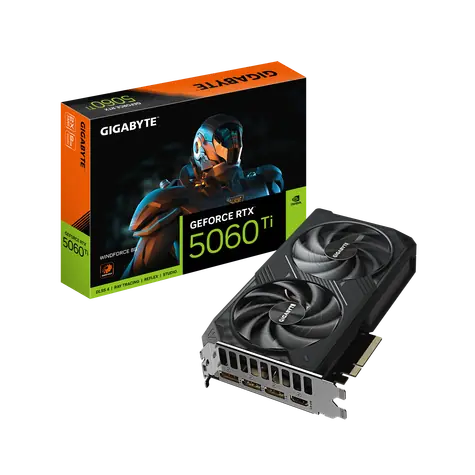 GIGABYTE GeForce RTX 5060 Ti WINDFORCE 8GB / 2572MHz / 8GB GDDR7 / 128-bit / 1x HDMI + 3x DP / 650W (8)