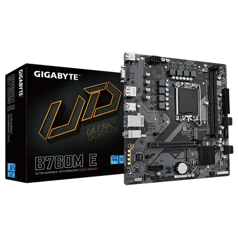 GIGABYTE B760M E / B760 / LGA 1700 / 2x DDR5 / PCIEx16 / GLAN / mATX