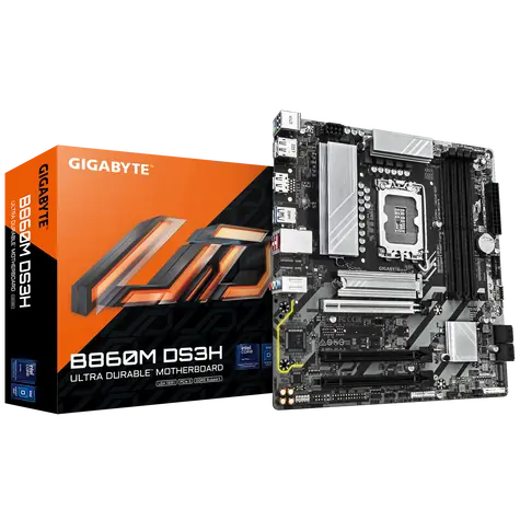 GIGABYTE B860M DS3H / B860M / LGA1851 / 4x DDR5 / PCIEx16 / 2.5 GLAN / mATX
