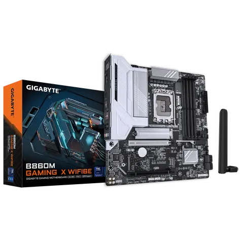 GIGABYTE B860M GAMING X WIFI6E / B860M / LGA1851/ 4x DDR5 / PCIEx16 / 2.5 GLAN / ATX