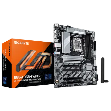 GIGABYTE B860 DS3H WIFI6E / B860 / LGA1851 / 4x DDR5 / PCIEx16 / 2.5 GLAN / ATX