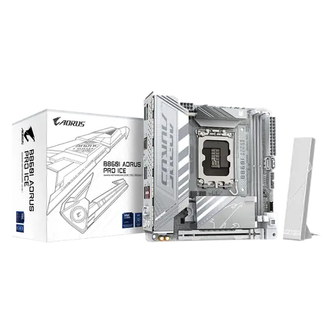 GIGABYTE B860I AORUS PRO ICE / B860I / LGA 1851 / 2x DDR5 / PCIEx16 / 2.5 GLAN / mITX