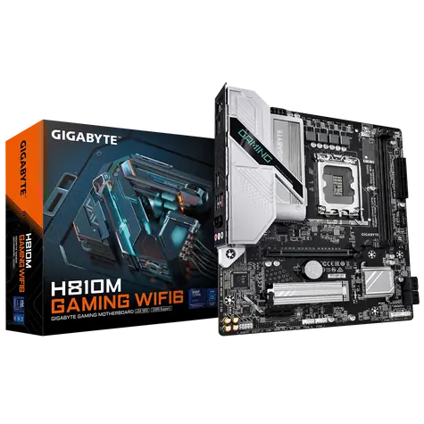 GIGABYTE H810M GAMING WIFI6 / H810M / LGA1851 / 2x DDR5 / PCIEx16 / 2.5 GLAN / mATX