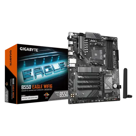 GIGABYTE B550 EAGLE WIFI6 / B550 / AM4 / 4x DDR4 / PCIEx16 / GLAN / ATX