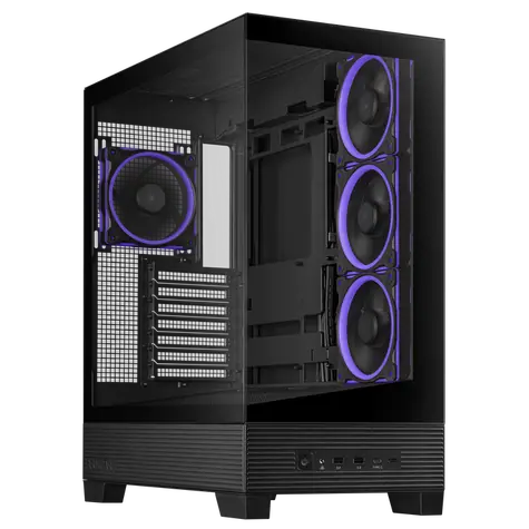 ASUS A31 PLUS TG ARGB černá  ATX / 2x USB 3.1 / USB-C 3.2 / bez zdroje / průhledná bočnice 