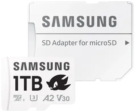 SAMSUNG PRO Plus Sonic the Hedgehog microSDXC 1TB + SD adaptér / UHS-1 / Class 10 / U3 / Čtení: 180MBps / Zápis: 130MBps