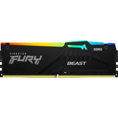 Kingston Fury Beast RGB 32GB (1x 32GB) DDR5 6000MHz / CL36 / DIMM / EXPO / XMP / 1.35V 