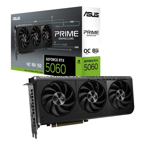 ASUS PRIME GeForce RTX 5060 OC 8GB / 2595MHz / 8GB GDDR7 / 128-bit / 1x HDMI + 3x DP / 550W (8)