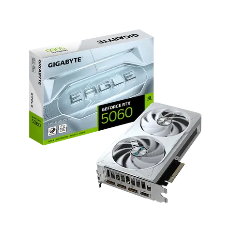 GIGABYTE GeForce RTX 5060 EAGLE OC ICE 8GB / 2677MHz / 8GB GDDR7 / 128-bit / 1x HDMI + 3x DP / 450W (8)