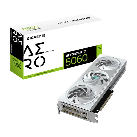 GIGABYTE GeForce RTX 5060 AERO OC 8GB / 2677MHz / 8GB GDDR7 / 128-bit / 1x HDMI + 3x DP / 500W (8)