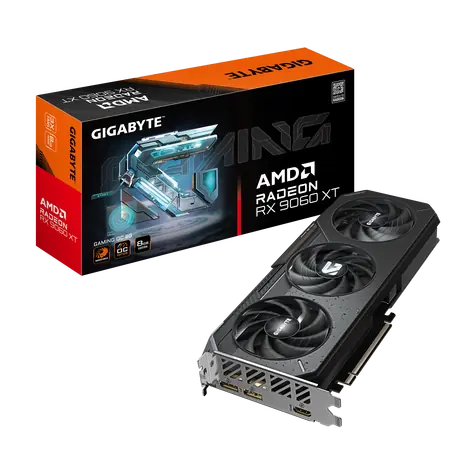 GIGABYTE Radeon RX 9060 XT GAMING OC 8GB / 3130MHz / 8GB GDDR6 / 128-bit / 1x HDMI + 2x DP / 450W (8)