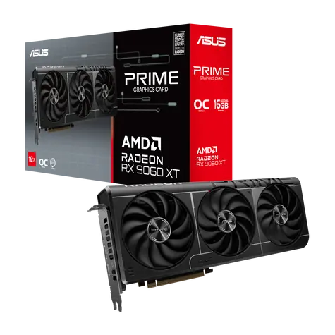 ASUS Radeon RX 9060 XT Prime OC 16GB / 3330MHz / 16GB GDDR6 / 1x HDMI + 2x DP / 550W (8)